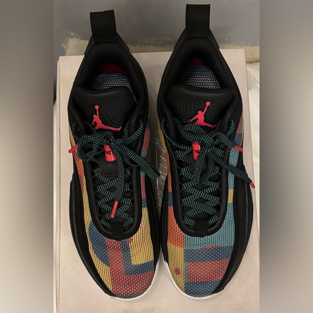 Nike Air Jordan 36 Low Sneakers in "Black Multi-Color"